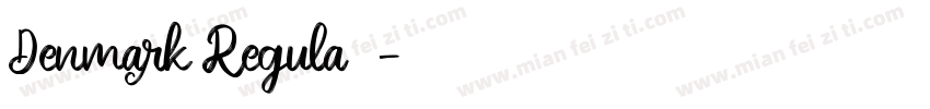 Denmark Regula字体字体转换